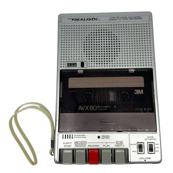 Realistic CTR-75 Voice Activated Cassette Tape Recorder *FOR REPAIR* - Picture 1 of 7